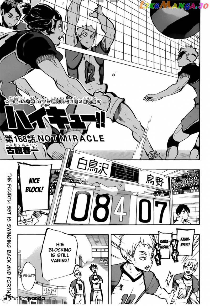 Haikyuu!!, Chapter 168 image 01